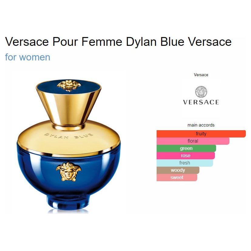 Versace Dylan Blue on sale Pour