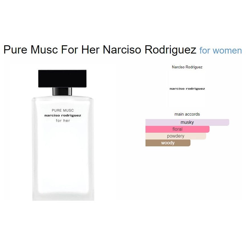 Pure musc cheap perfume narciso rodriguez