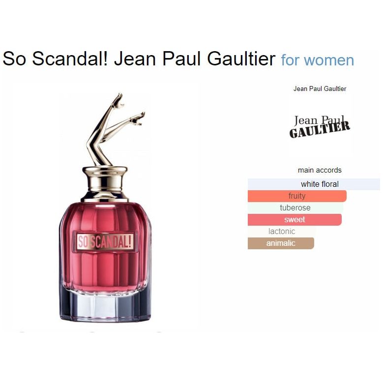 Scandal vs so scandal perfume hot sale