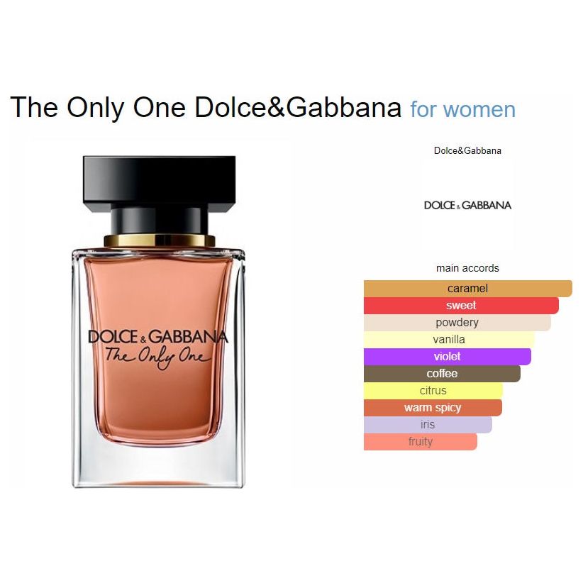 The only outlet one d&g perfume