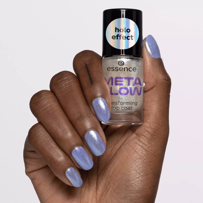 ESSENCE - Meta Glow Transforming Top Coat @ طلاء الاظافر لامع