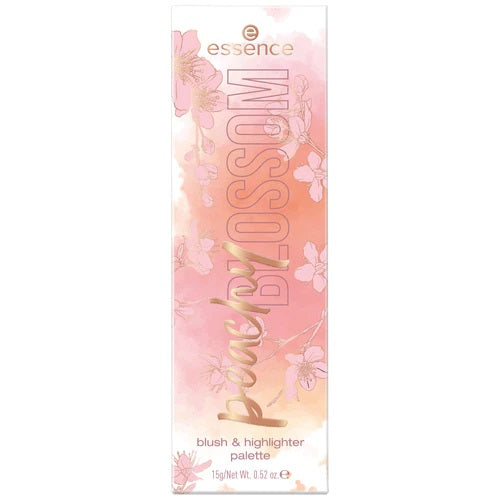 Essence - Peachy Blossom Blush & Highlighter Palette @ باليت اضاءه وأحمر الخدود