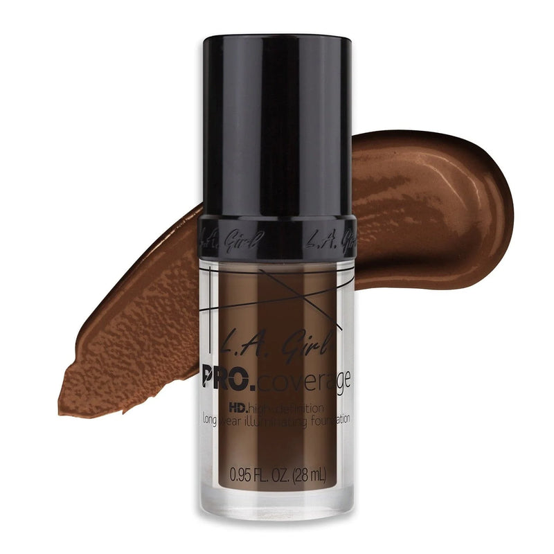 L.A Girl - Pro Coverage Illuminating Foundation DARK CHOCOLATE@كريم الاساس