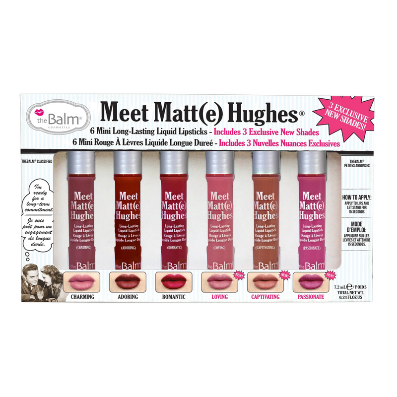 THE BALM - Meet Matt(e) Hughes® Vol. 3@ مجموعة أحمر الشفاة