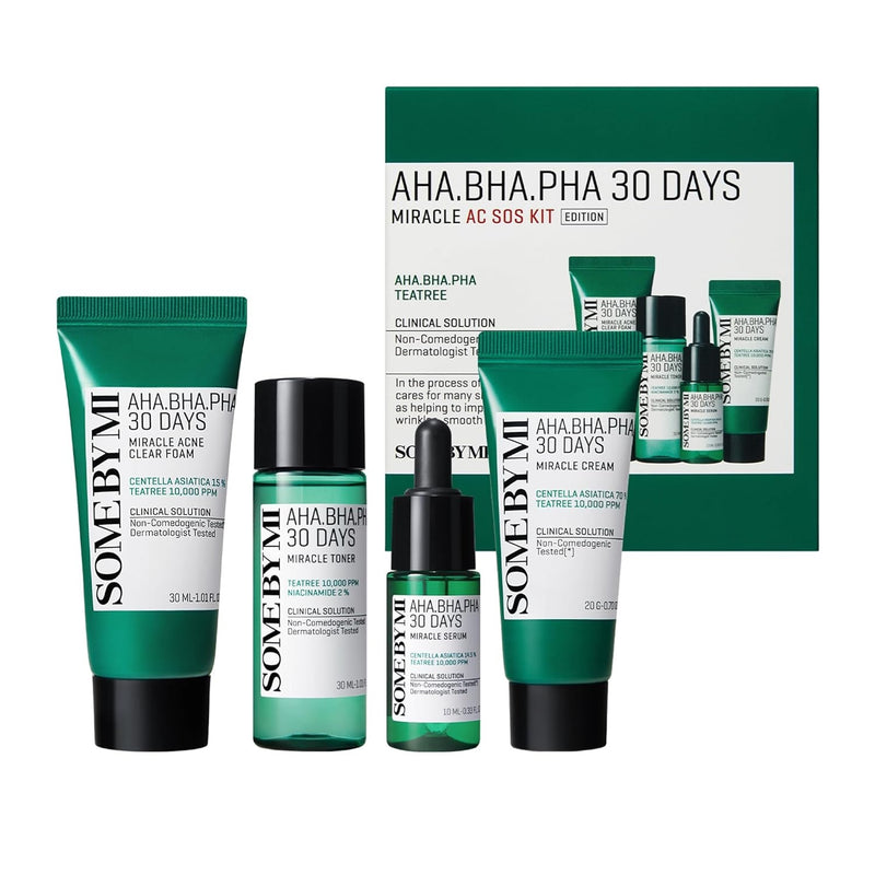 SOME BY MI- AHA BHA PHA 30 Days Miracle AC SOS Kit Edition @ مجموعة معالجة الحبوب